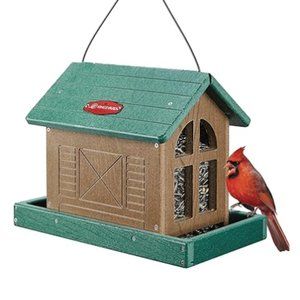 Lg - Bird Feeder House for Outdoors - Recycled Plastic Birds Feeding Station